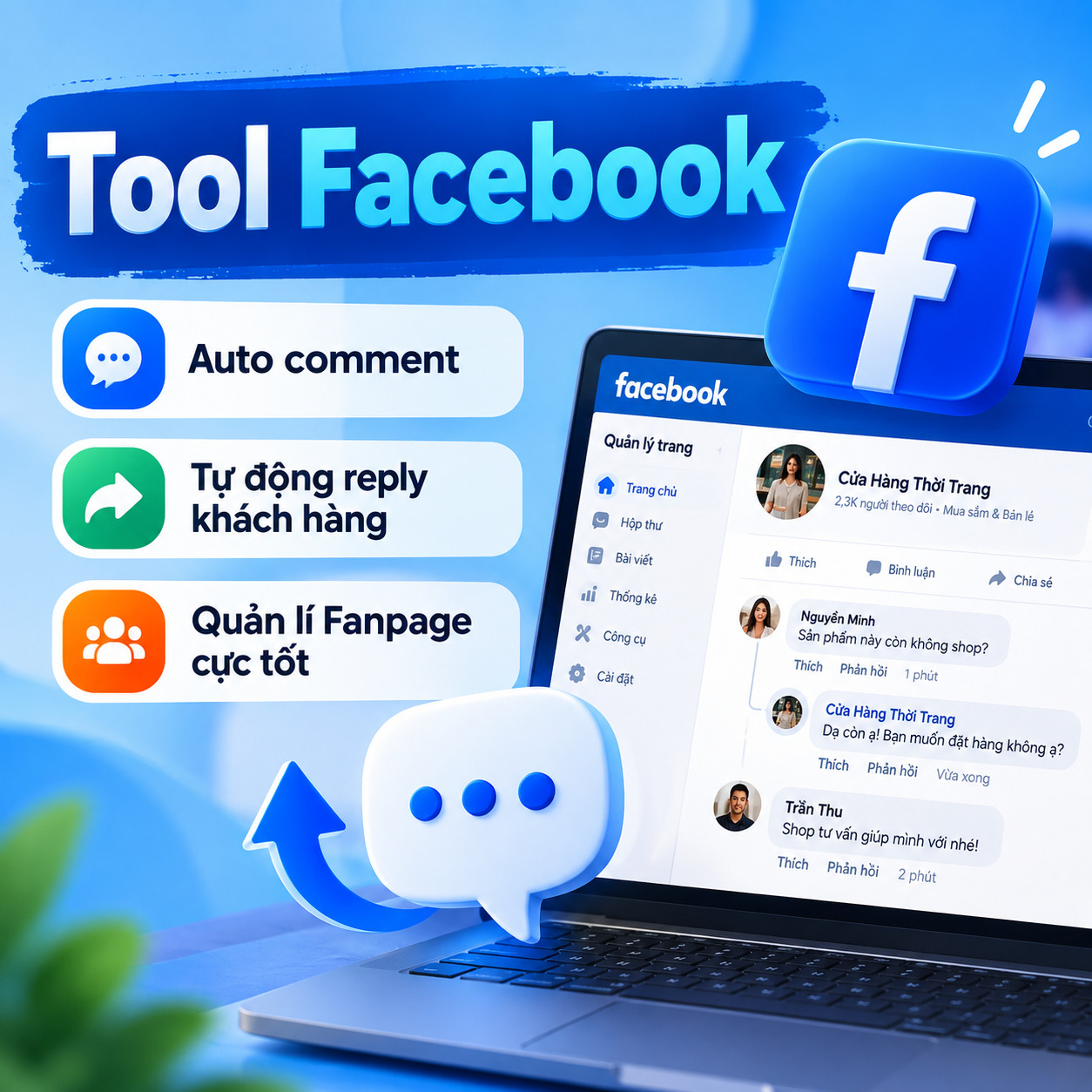 Auto comment Facebook