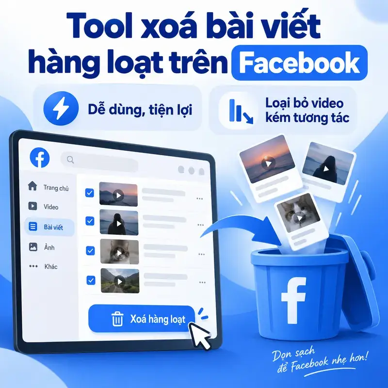 Xóa bài viết hàng loạt